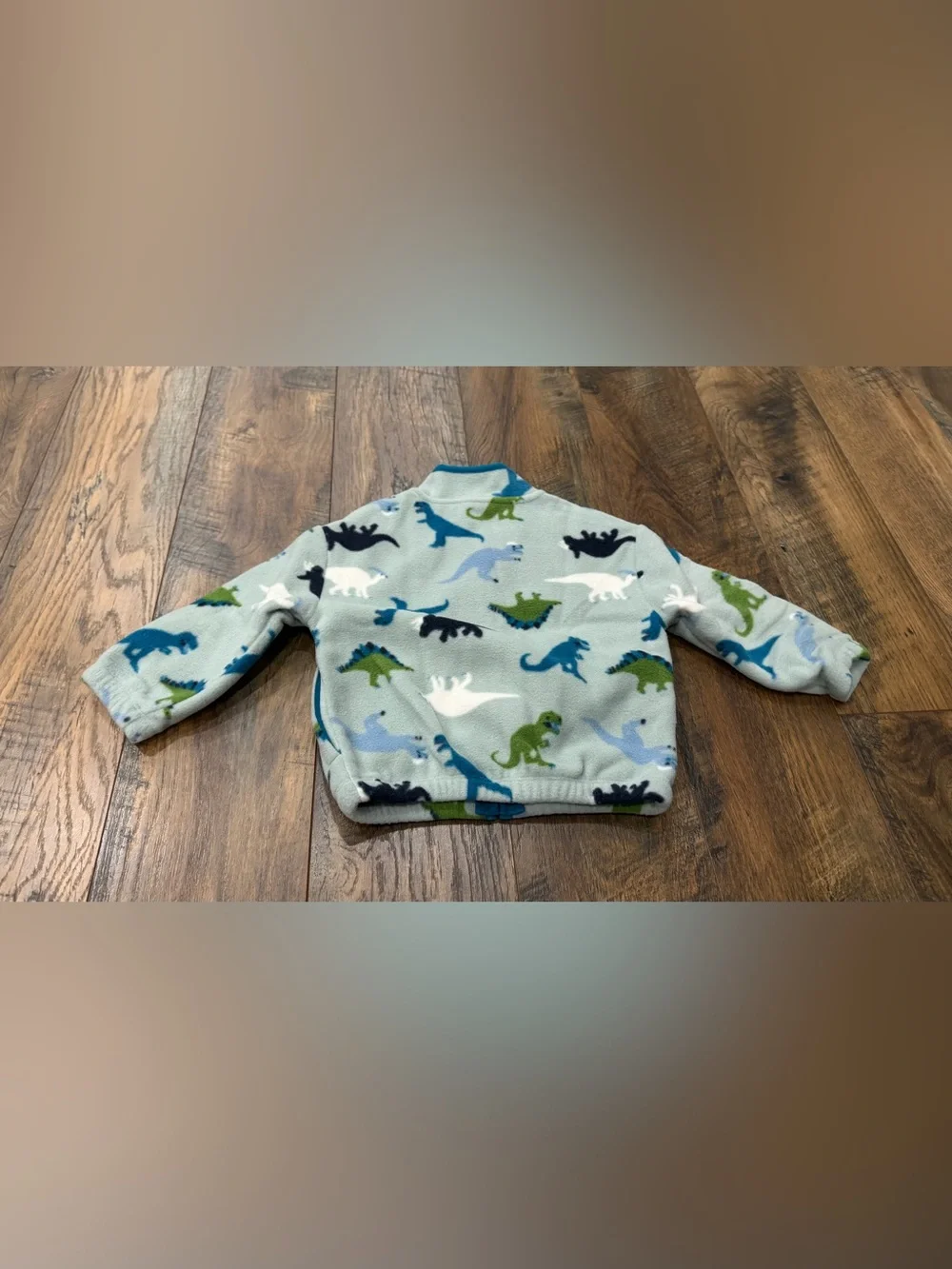Baby Gap Boy's Dinosaur Zip Up Fleece Jacket,  Size 18-24 Months, Blue, NEW